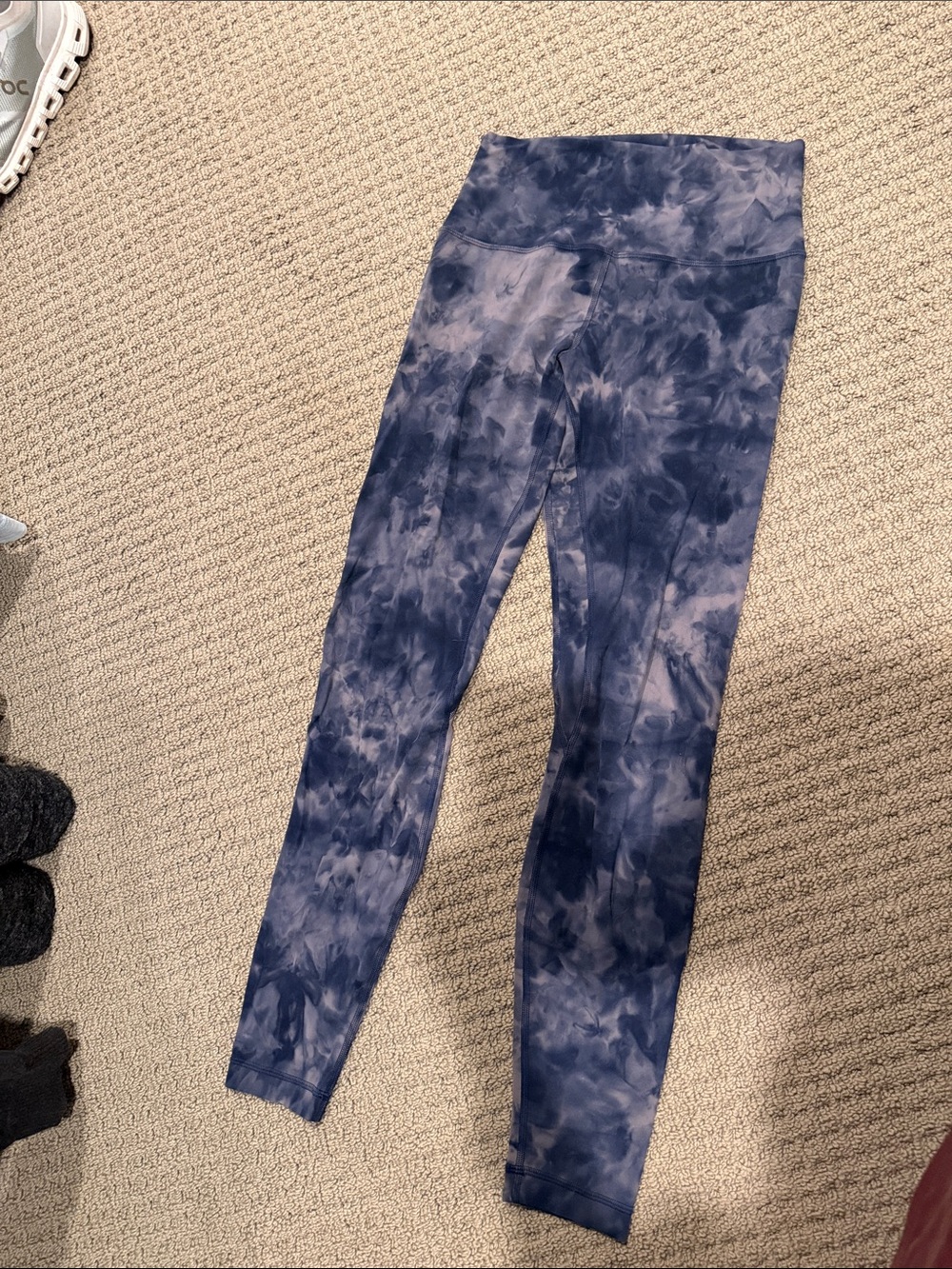 lululemon athletica Navy Tie-Dye High-Waist Leggings